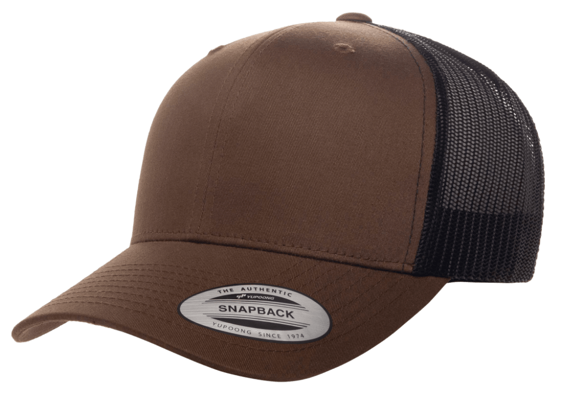 Yupoong 6606T Retro Trucker Hat, Baseball Cap with Mesh Back, 2-Tone Colors - YP Classics®