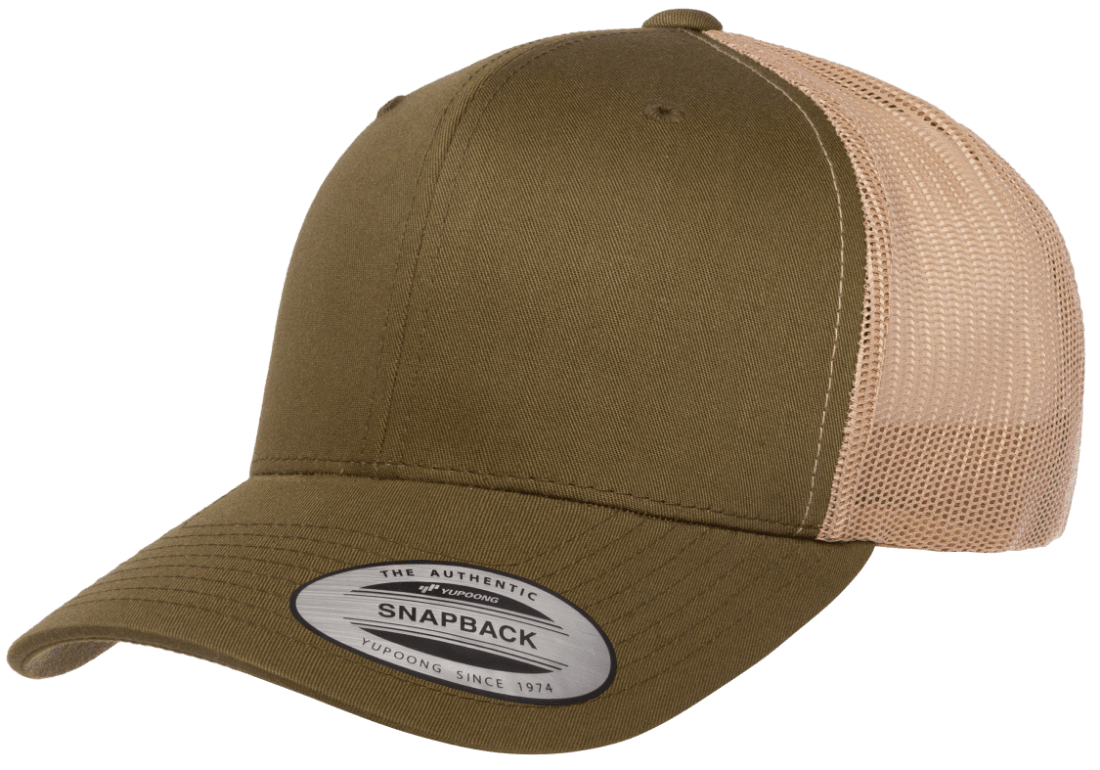 Yupoong 6606T Retro Trucker Hat, Baseball Cap with Mesh Back, 2-Tone Colors - YP Classics®