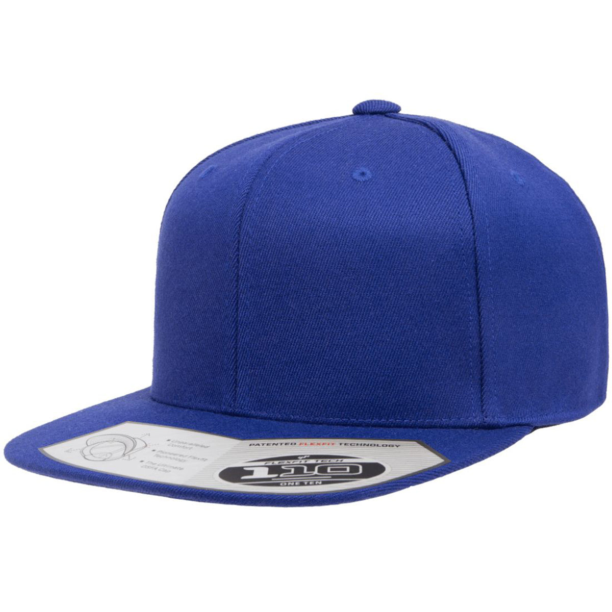 Flexfit 110® Premium Snapback Hat, Flat Bill - 110F, 110FT