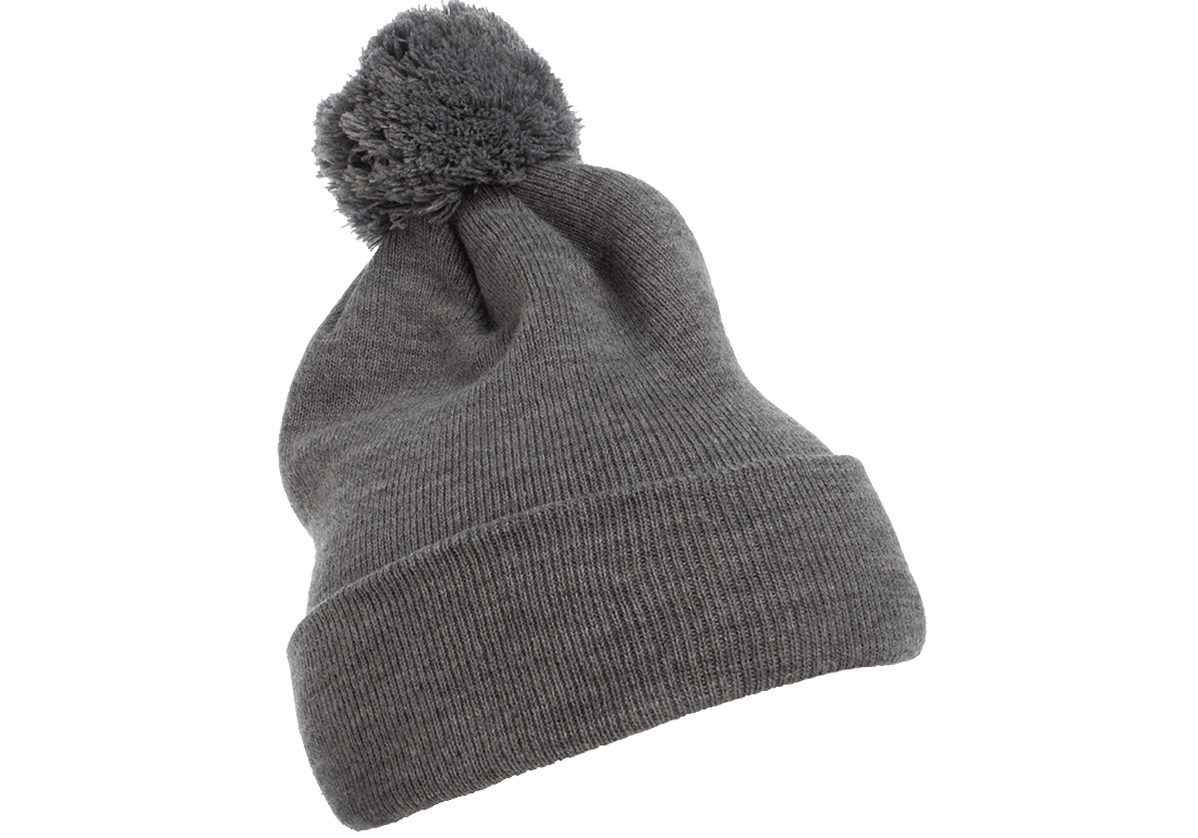 YP Classics® 1501P Cuffed Pom Pom Knit Beanie, Knit Cap, Yupoong 1501P