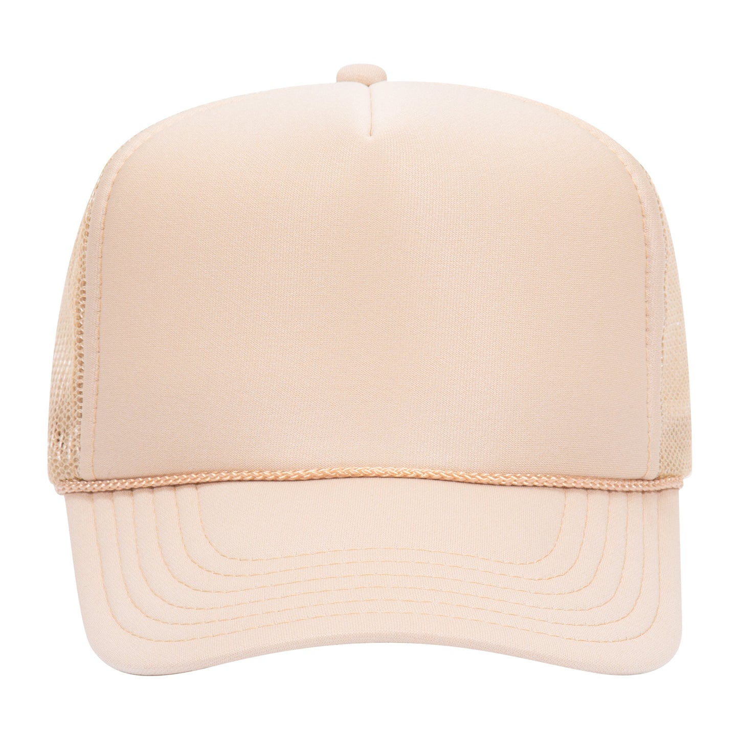 Otto 5-Panel High Crown Foam Trucker Hats - Solid Colors - 39-165