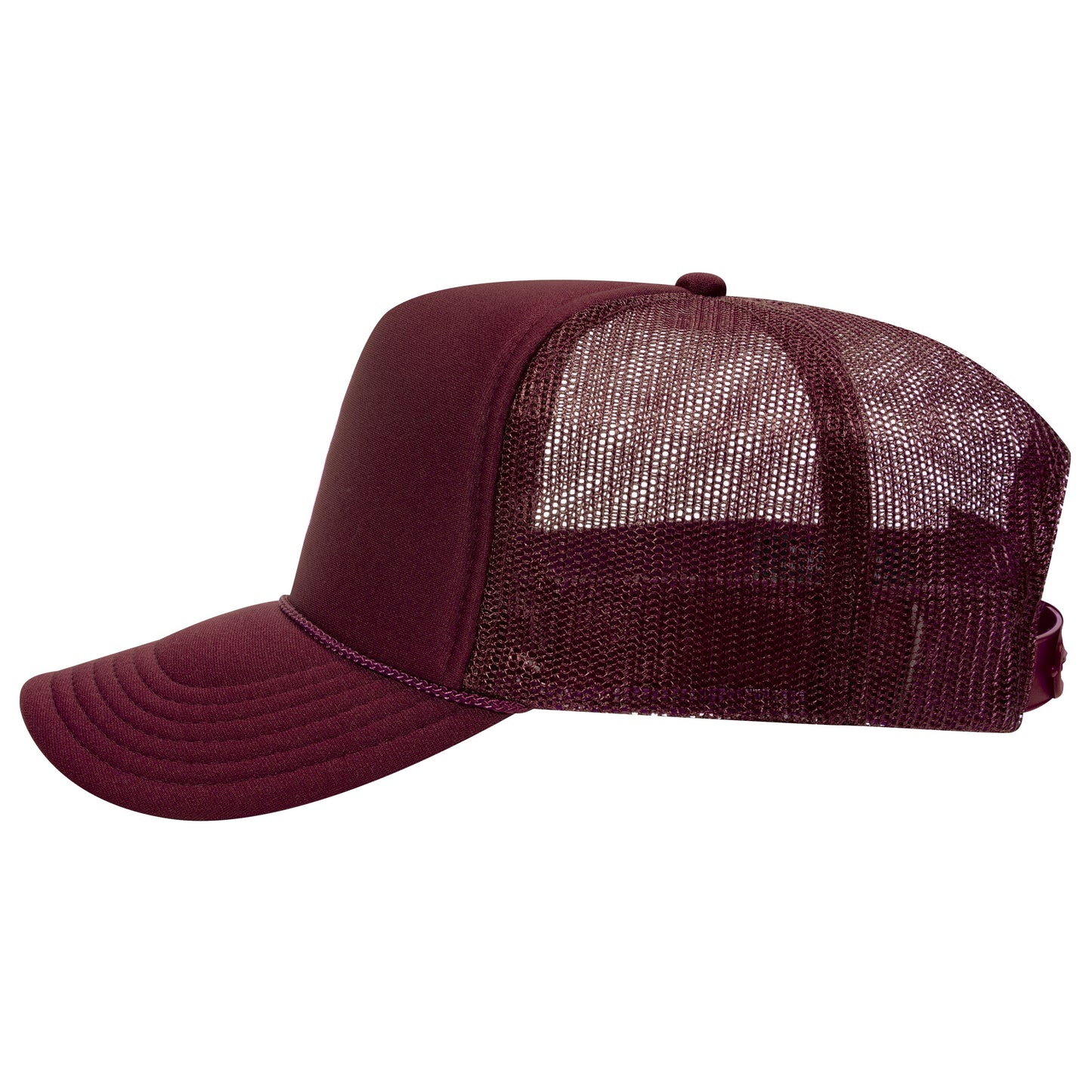 Otto 5-Panel High Crown Foam Trucker Hats - Solid Colors - 39-165