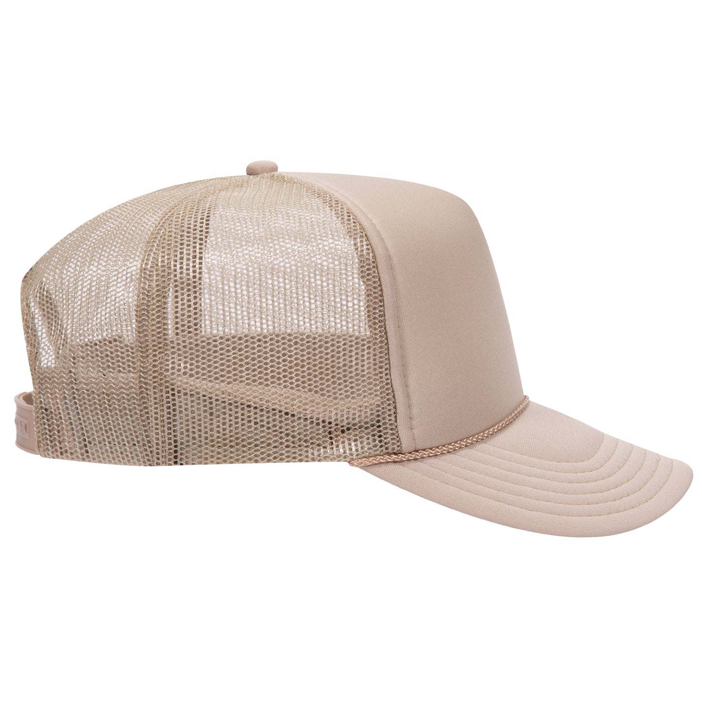 Otto 5-Panel High Crown Foam Trucker Hats - Solid Colors - 39-165