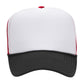 Otto 5-Panel High Crown Foam Trucker Hats - White Front Colors - 39-165