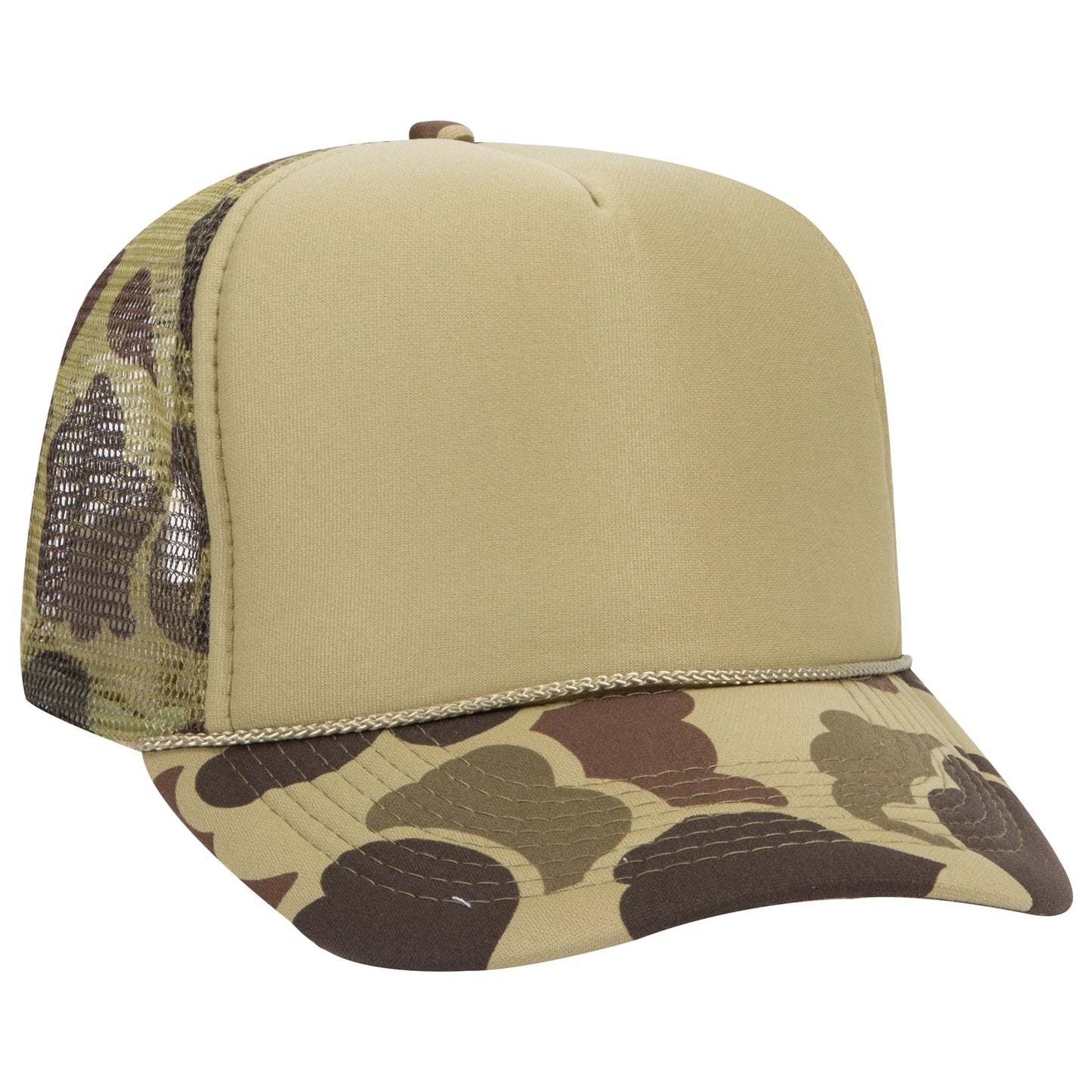 Otto 5-Panel High Crown Foam Trucker Hats, Mesh Back Cap - 39-165