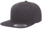 Yupoong 6089M Premium Snapback Hat, Flat Bill Cap - YP Classics®