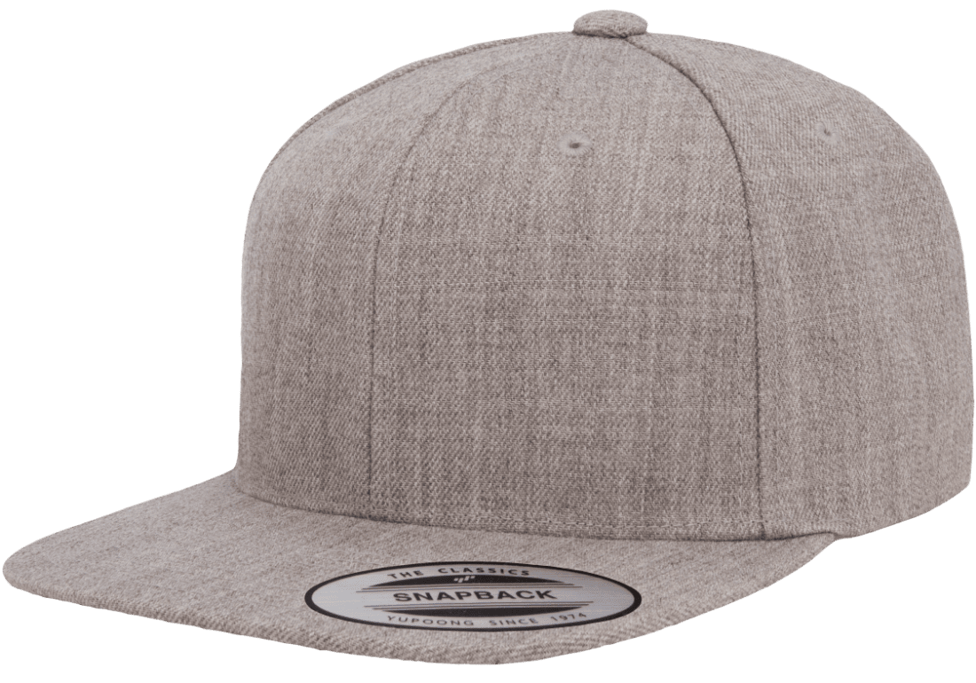 Yupoong 6089M Premium Snapback Hat, Flat Bill Cap - YP Classics®