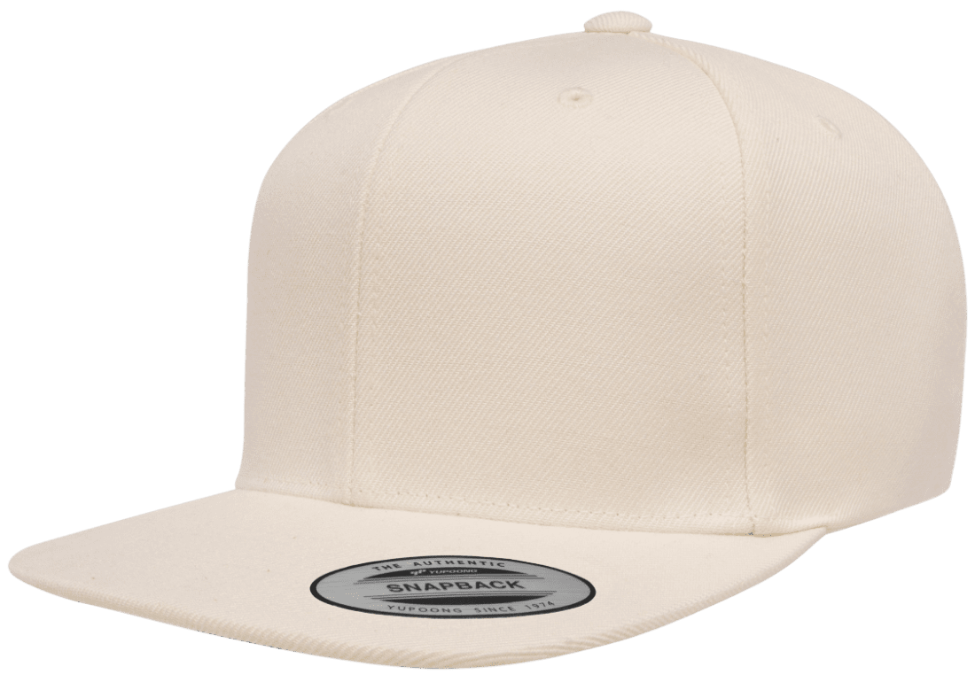 Yupoong 6089M Premium Snapback Hat, Flat Bill Cap - YP Classics®