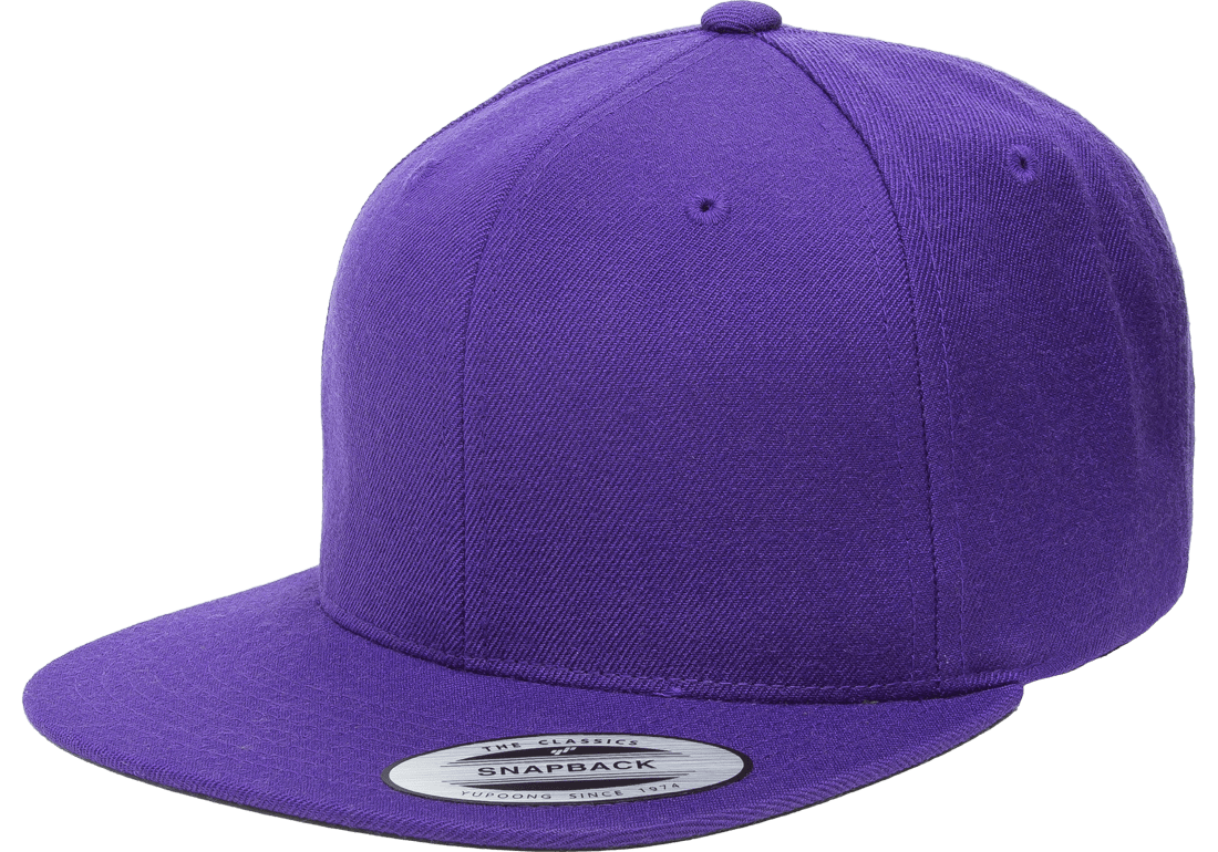 Yupoong 6089M Premium Snapback Hat, Flat Bill Cap - YP Classics®