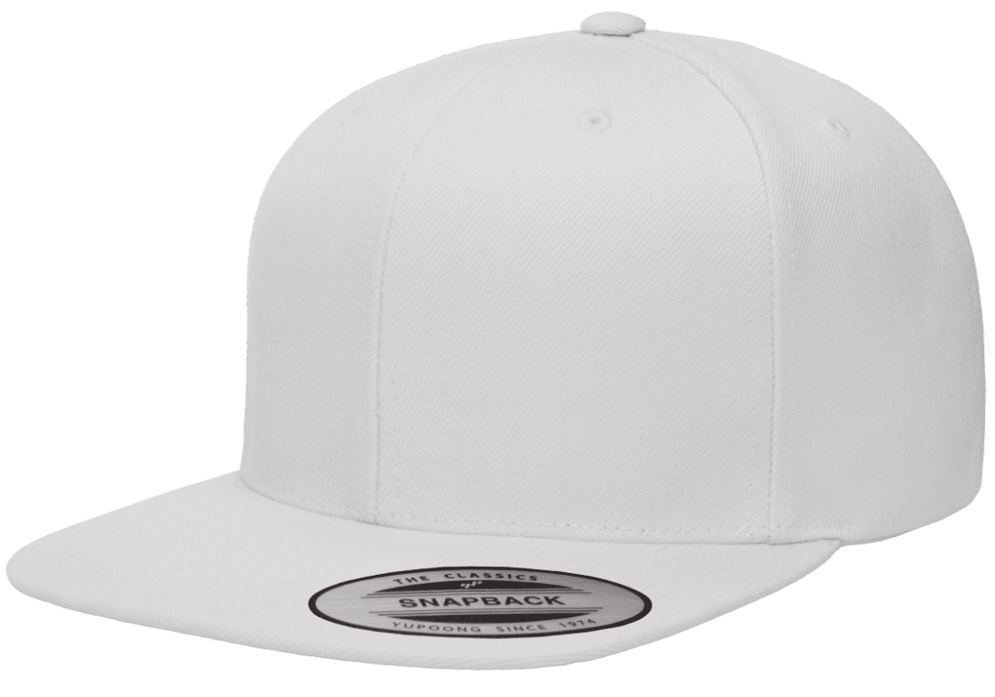 Yupoong 6089M Premium Snapback Hat, Flat Bill Cap - YP Classics®