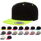 Yupoong 6089MT Premium Snapback Hat, Flat Bill Cap, 2-Tone Colors - YP Classics®