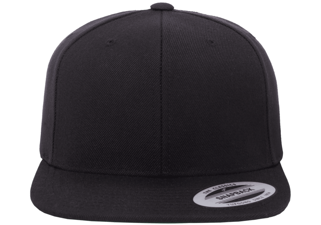 Yupoong 6089M Premium Snapback Hat, Flat Bill Cap - YP Classics®