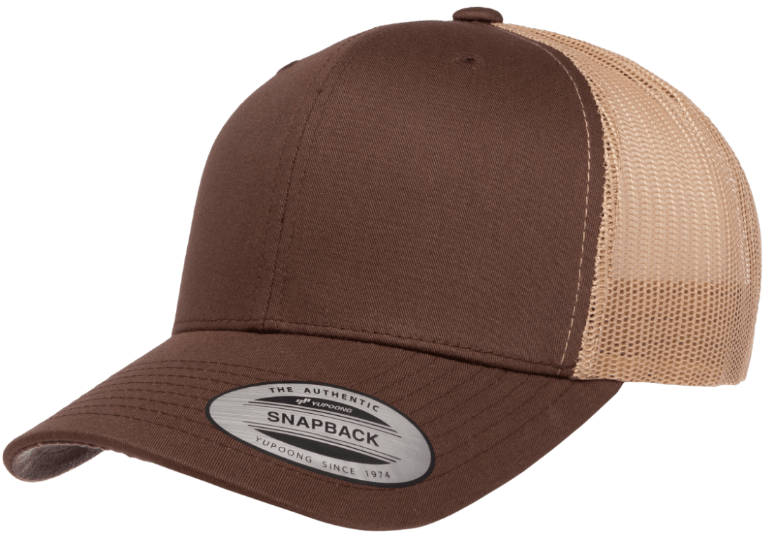 Yupoong 6606T Retro Trucker Hat, Baseball Cap with Mesh Back, 2-Tone Colors - YP Classics®