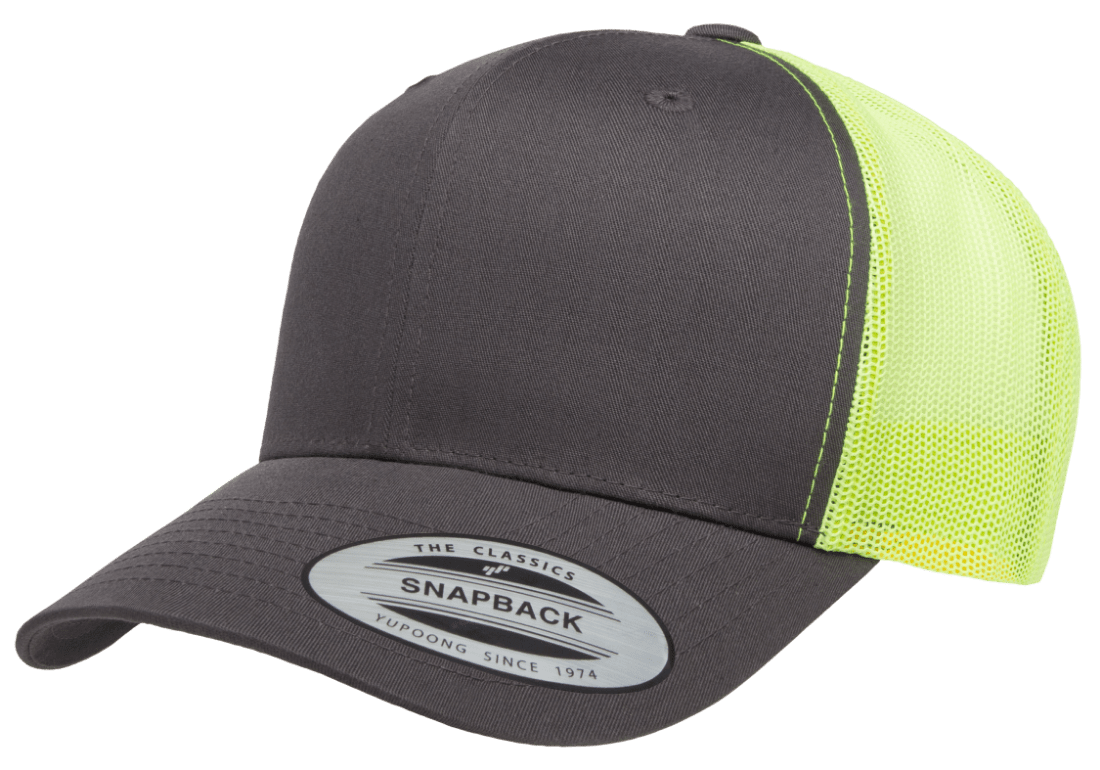 Yupoong 6606T Retro Trucker Hat, Baseball Cap with Mesh Back, 2-Tone Colors - YP Classics®