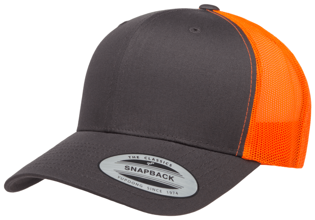 Yupoong 6606T Retro Trucker Hat, Baseball Cap with Mesh Back, 2-Tone Colors - YP Classics®