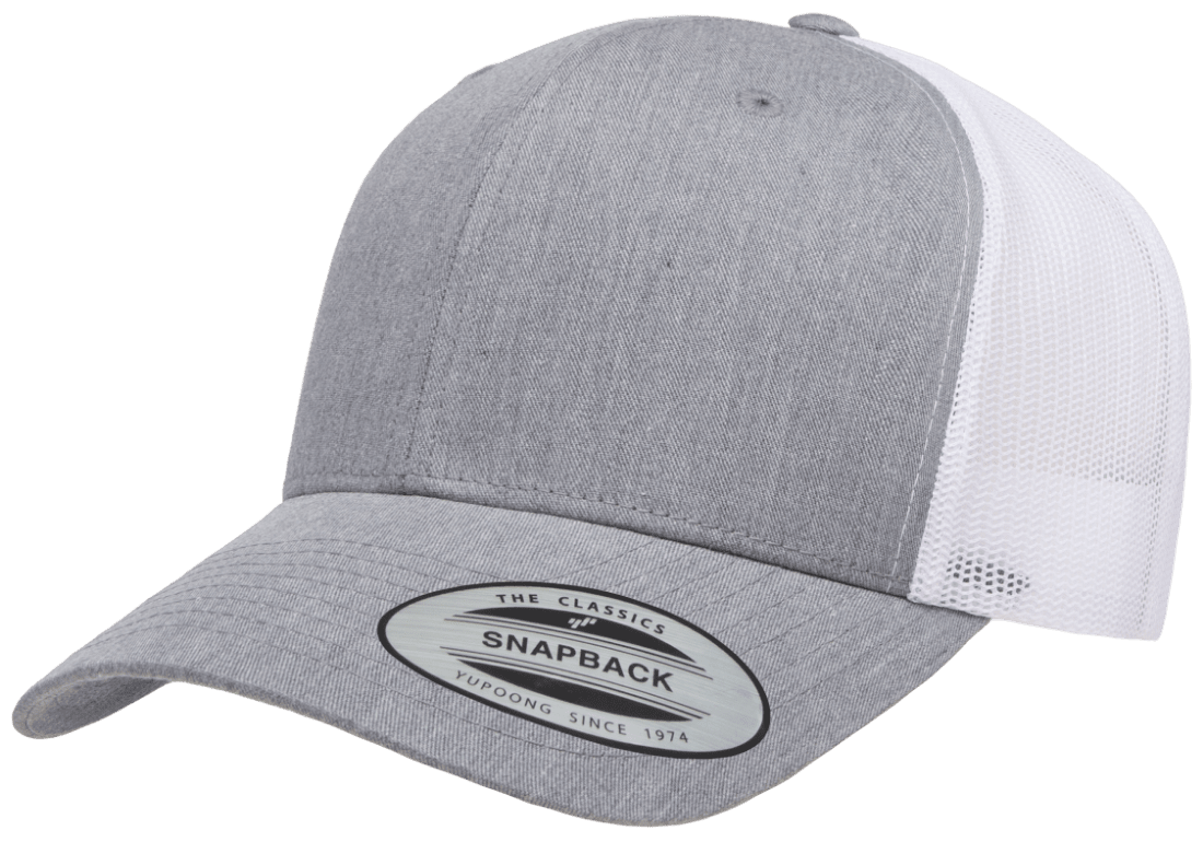 Yupoong 6606T Retro Trucker Hat, Baseball Cap with Mesh Back, 2-Tone Colors - YP Classics®
