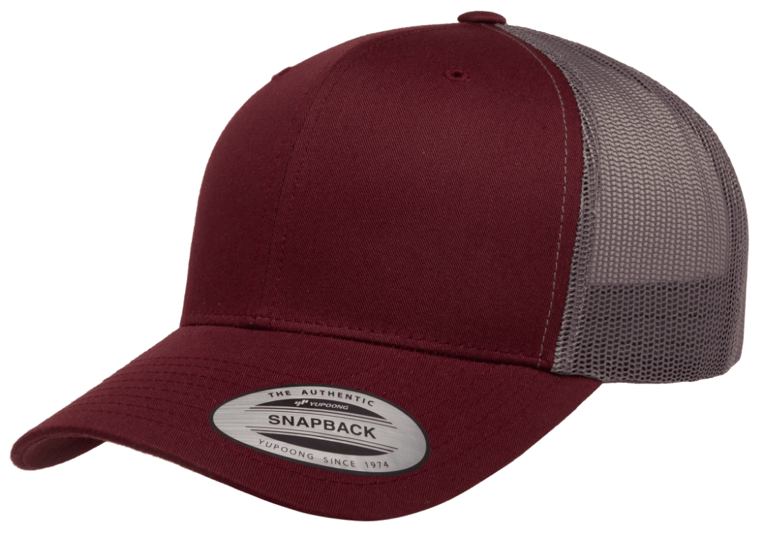 Yupoong 6606T Retro Trucker Hat, Baseball Cap with Mesh Back, 2-Tone Colors - YP Classics®