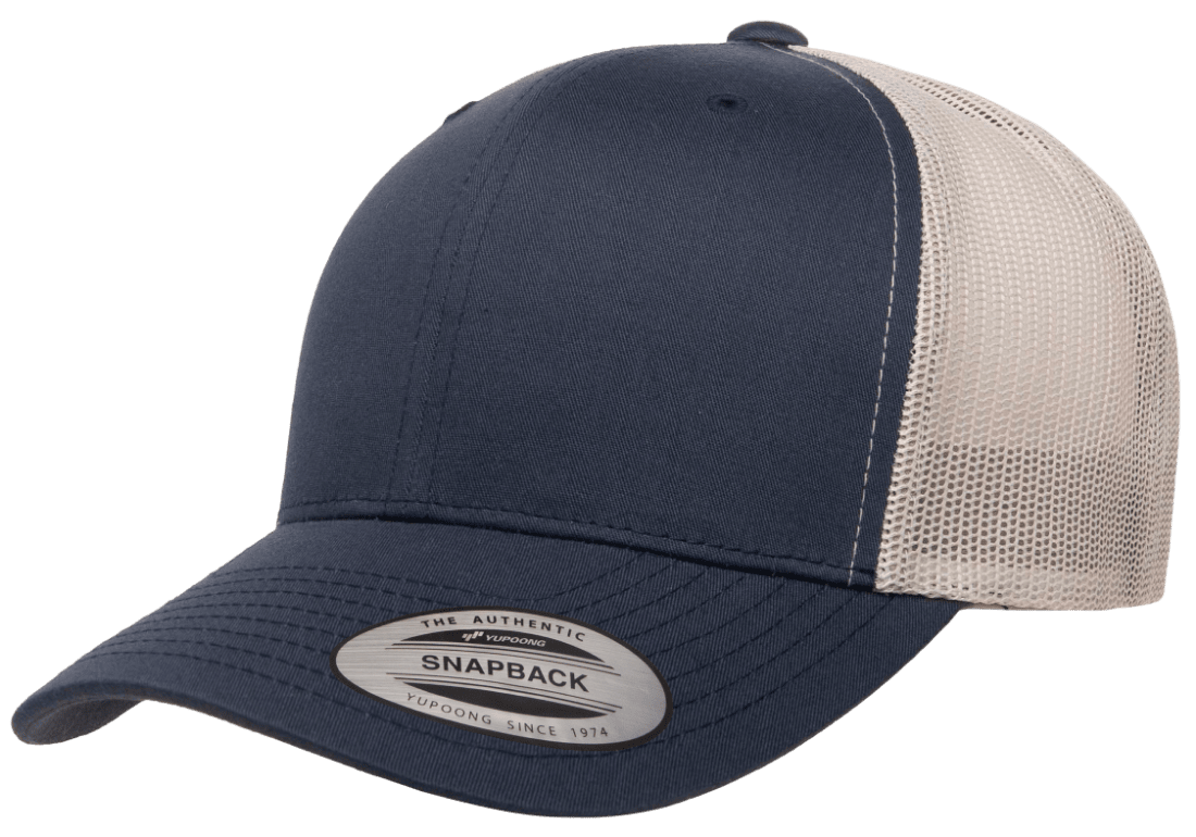 Yupoong 6606T Retro Trucker Hat, Baseball Cap with Mesh Back, 2-Tone Colors - YP Classics®