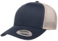 Yupoong 6606T Retro Trucker Hat, Baseball Cap with Mesh Back, 2-Tone Colors - YP Classics®