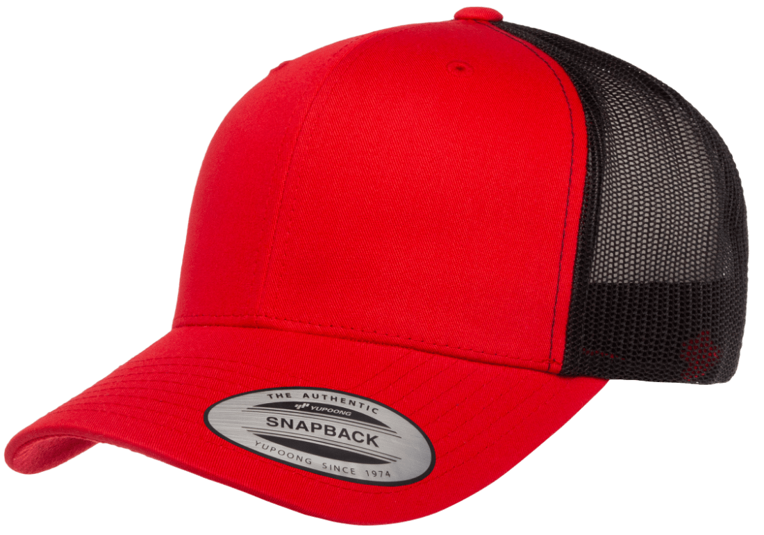 Yupoong 6606T Retro Trucker Hat, Baseball Cap with Mesh Back, 2-Tone Colors - YP Classics®