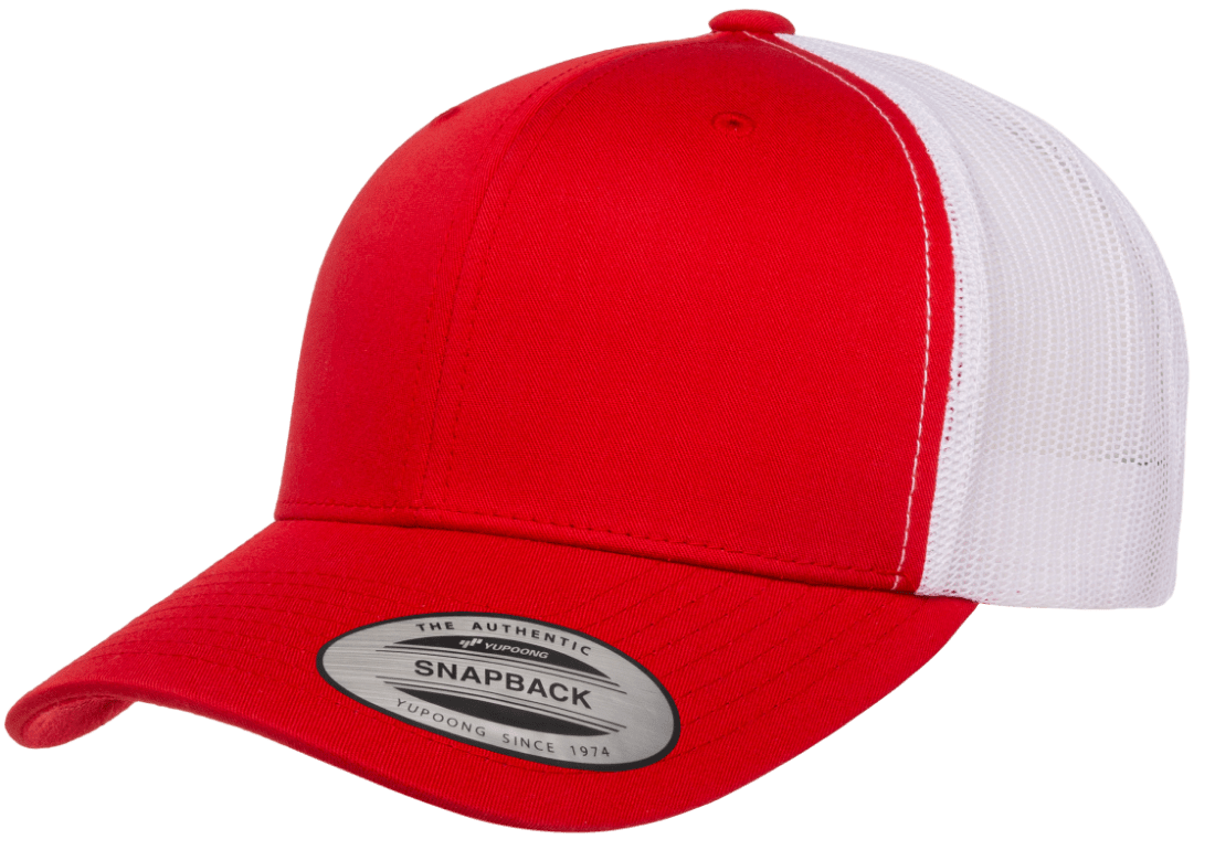 Yupoong 6606T Retro Trucker Hat, Baseball Cap with Mesh Back, 2-Tone Colors - YP Classics®