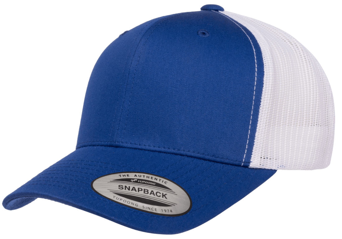 Yupoong 6606T Retro Trucker Hat, Baseball Cap with Mesh Back, 2-Tone Colors - YP Classics®