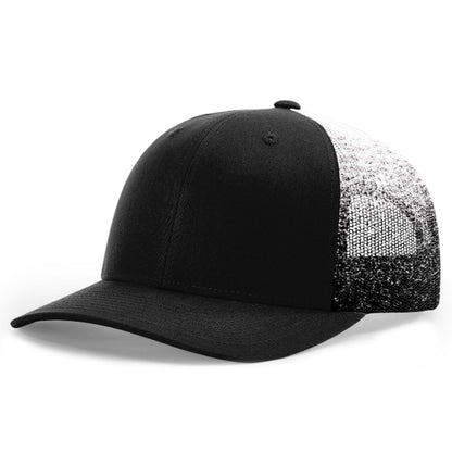 Richardson 112PM Printed Mesh Back Trucker Cap, Snapback Hat