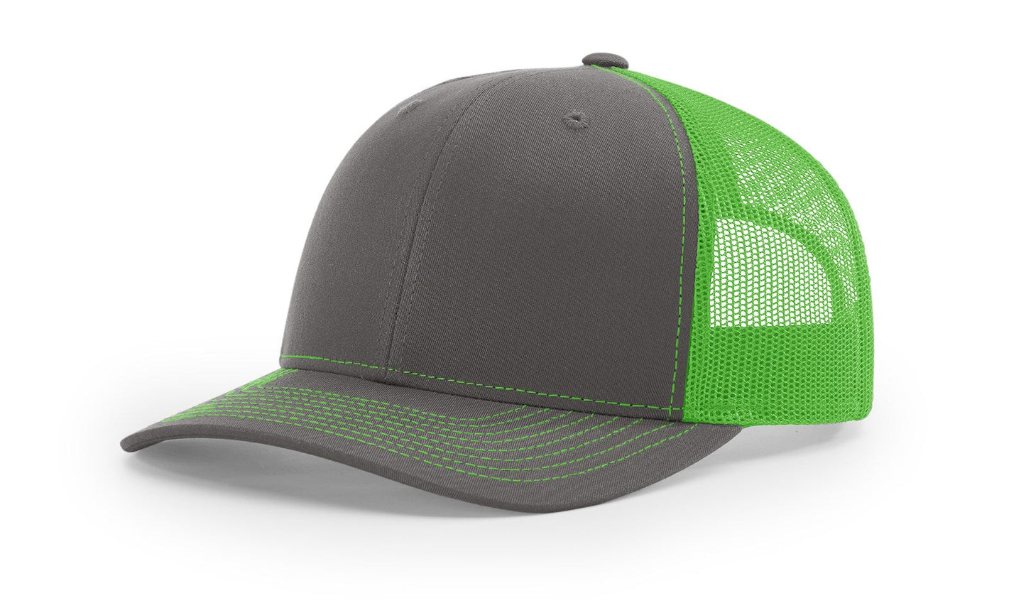 Richardson 112 Trucker Cap Split Hats Split Colors Two Colors