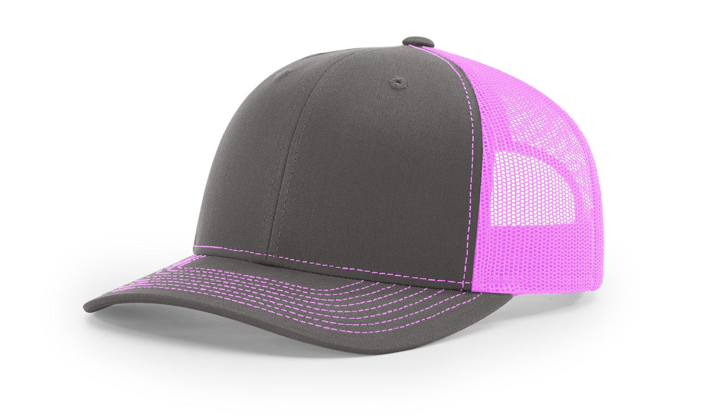 Richardson 112 Trucker Cap Split Hats Split Colors Two Colors