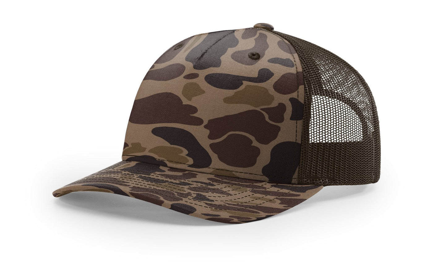 Richardson 112PFP Printed Five Panel Trucker - Duck Camo Colors