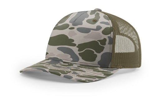 Richardson 112PFP Printed Five Panel Trucker - Duck Camo Colors