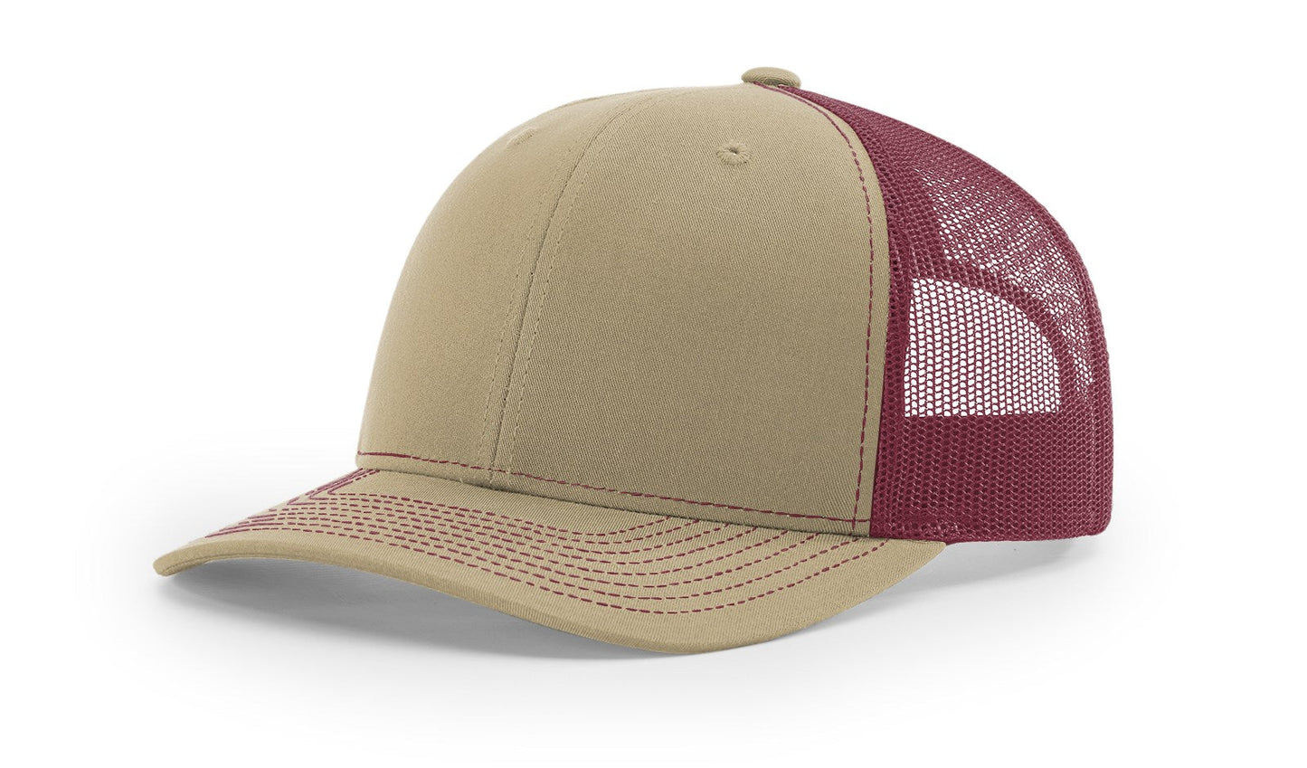 Richardson 112 Trucker Cap Split Hats Split Colors Two Colors