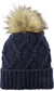 New Era Faux Fur Pom Beanie