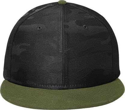 New Era Camo Flat Bill Snapback Cap