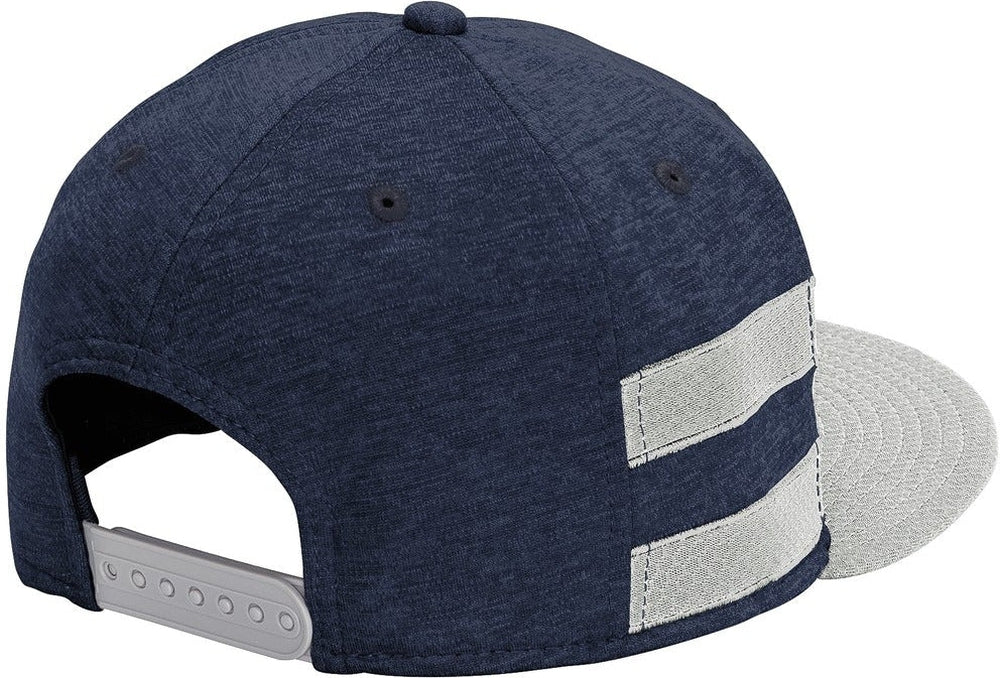 New Era Shadow Heather Striped Flat Bill Snapback Cap