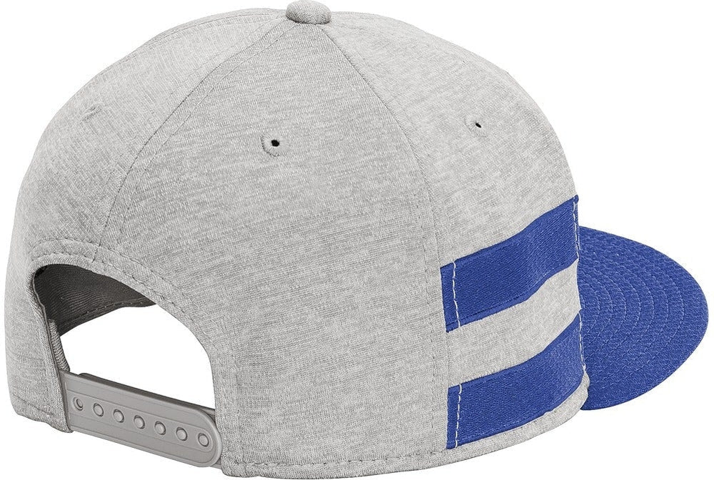 New Era Shadow Heather Striped Flat Bill Snapback Cap