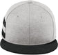 New Era Shadow Heather Striped Flat Bill Snapback Cap