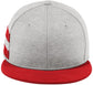 New Era Shadow Heather Striped Flat Bill Snapback Cap