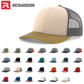 Richardson 112 Trucker Cap Tri Color Hats Three Colors