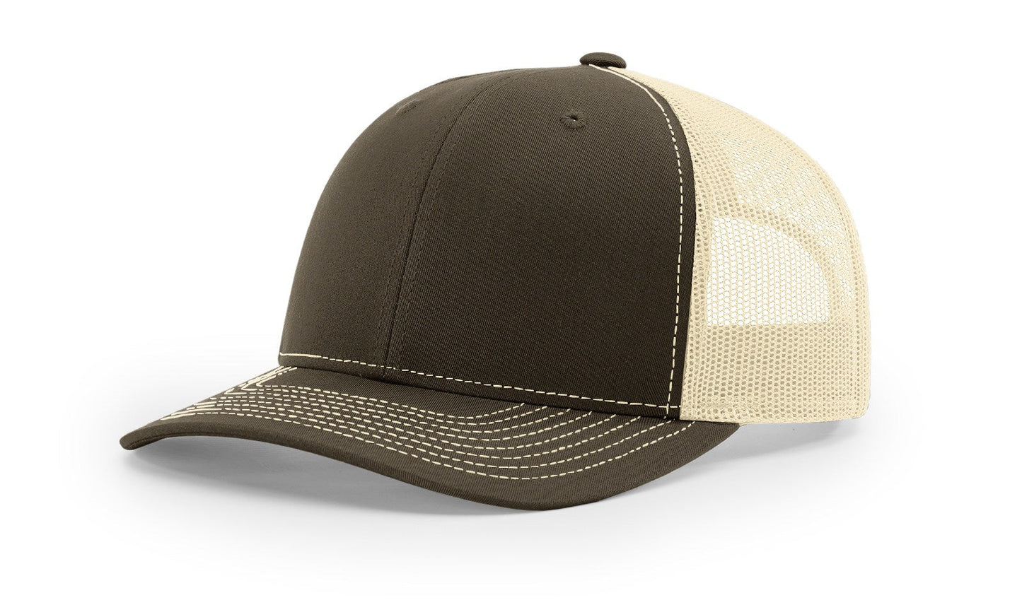 Richardson 112 Trucker Cap Split Hats Split Colors Two Colors