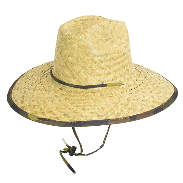 Goldcoast Kenny Camo UB, Camo Print Straw Lifeguard Hat Brandify All