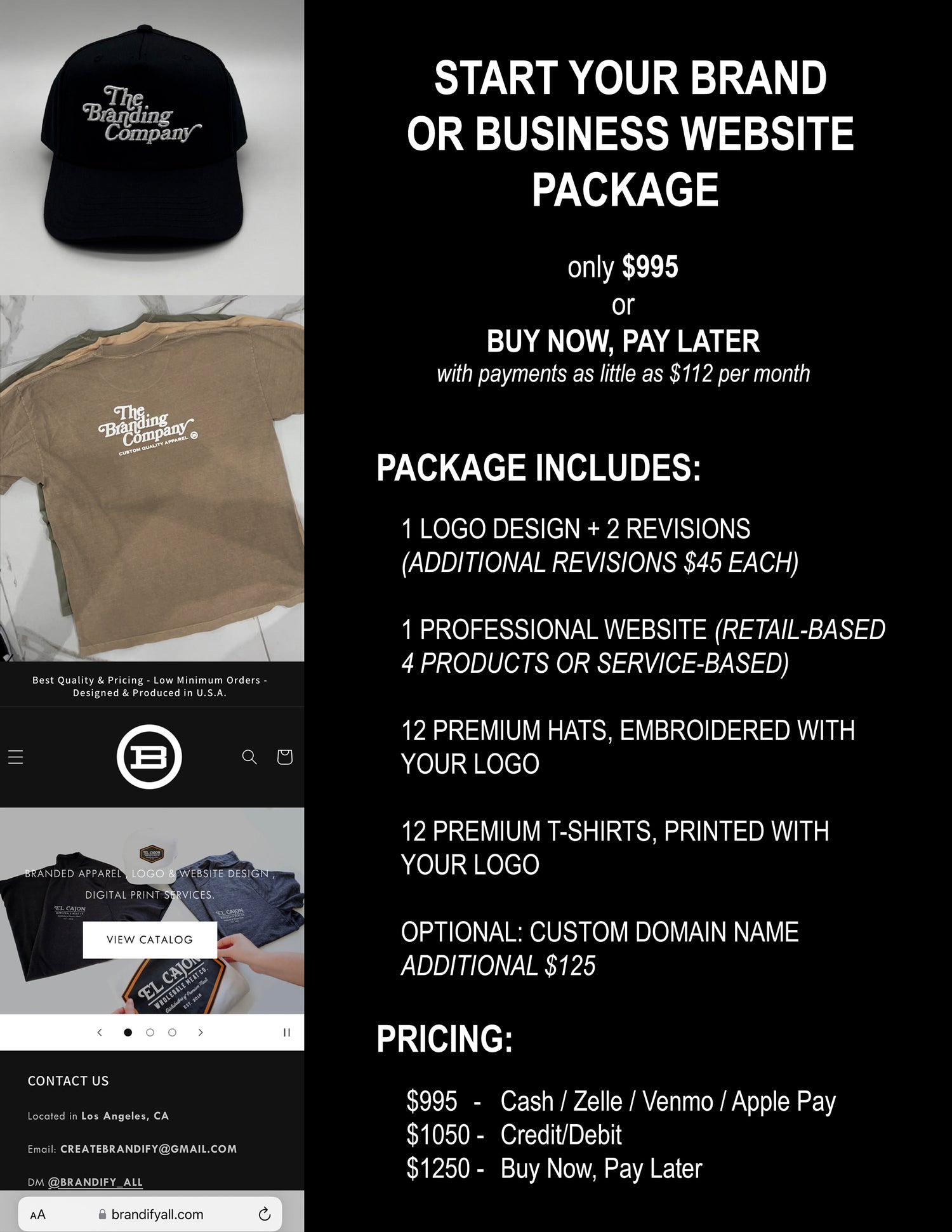 LOGO - WEBSITE - APPAREL PACKAGE PRICING